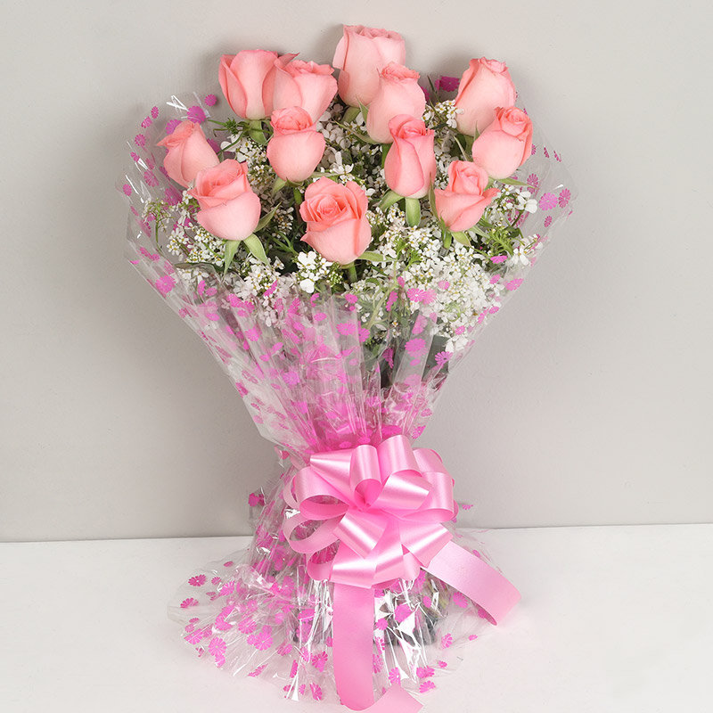 Pink Roses Bunch