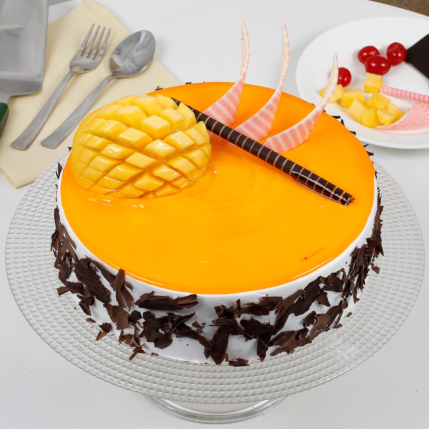 Special Mango Treat with chocolate Crunch