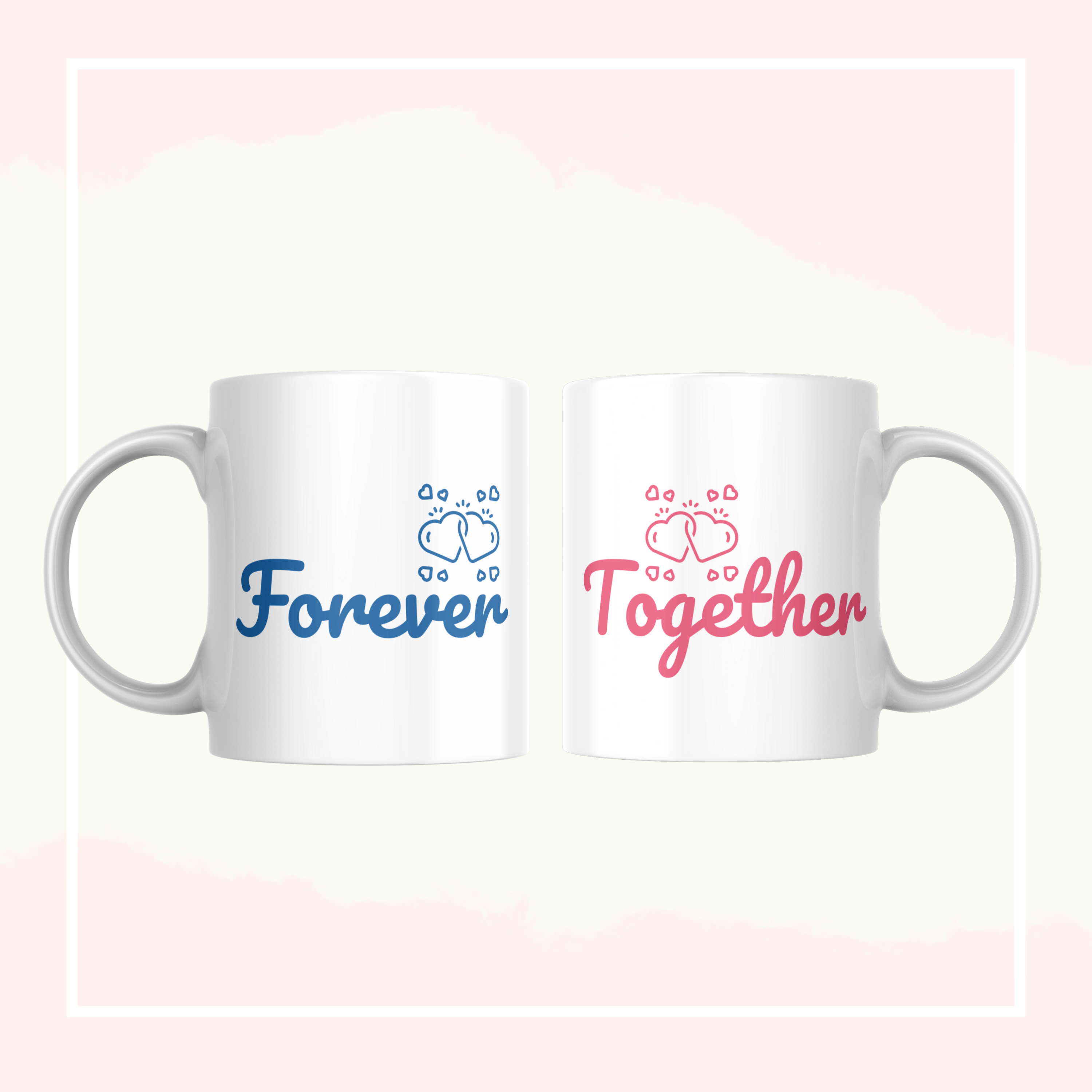 Unique couple mug design