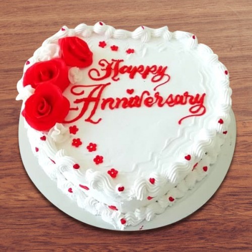 25th Anniversary Vanilla Cake