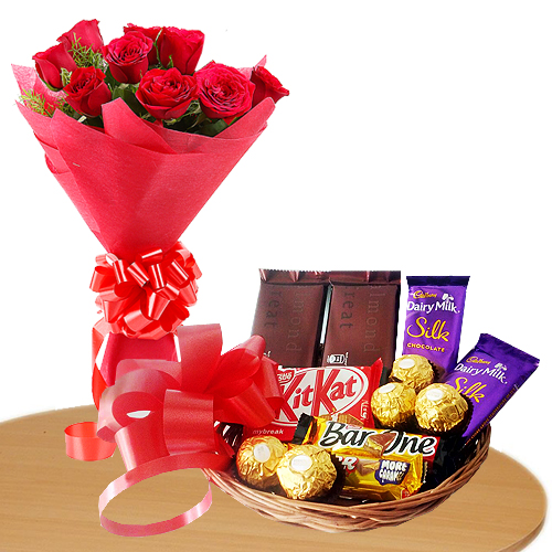 Roses and Mix Chocolates Delight