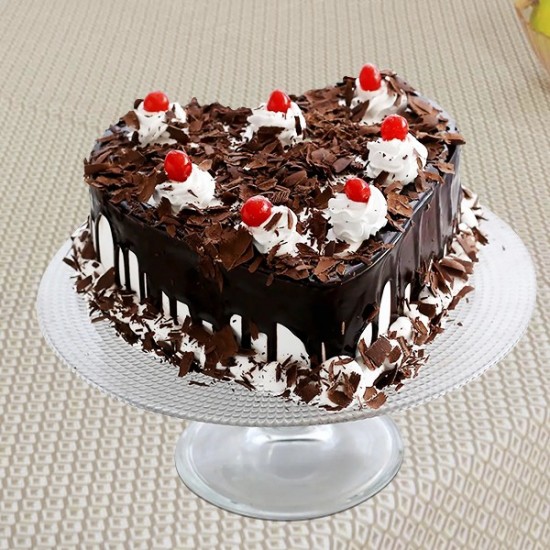 Special Heartshape Black forest cake