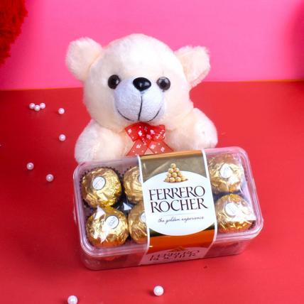 Cute Teddy and Ferrero Rocher